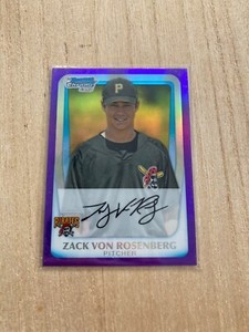 Zack Von Rosenberg 2011 Bowman Chrome 1st Purple Refractor /799 BCP193