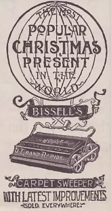 Spazzatrice per tappeti Bissell - regalo di Natale più popolare - pubblicità stampa vintage - Foto 1 di 1