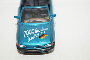 GAMA Opel Astra Cabriolet Modello Speciale 2000km Durch Germania 1/43 Blu