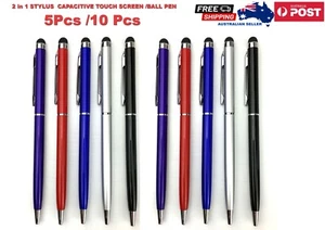 Universal Touch Screen Stylus Pen for Apple iPhone iPad Samsung Ball Point 2in1 - Picture 1 of 14