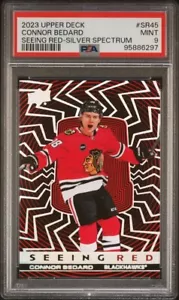 2023 Extended Series Seeing Red Silver Spectrum Connor Bedard #SR-45 RC PSA 9 - Picture 1 of 2