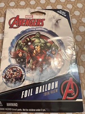 Globo de aluminio Marvel Avengers Super Hero 18" doble cara Foto 1 de 4
