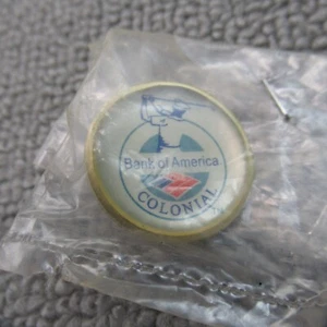 Bank Of America Pin Enameled Colonial VTG PGA Golf Tournament lapel Tie Tack - Picture 1 of 4