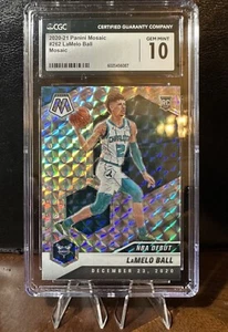 2020-21 Panini Mosaic - NBA Debut LaMelo Ball #262 Mosaic Prizm (RC) (CGC 10) - Picture 1 of 2