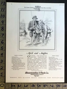 1928 SPORT GOODS FISHING ABERCROMBIE FITCH C.F. PETERS ARTIST ANGLER AD FC8756 - Picture 1 of 1