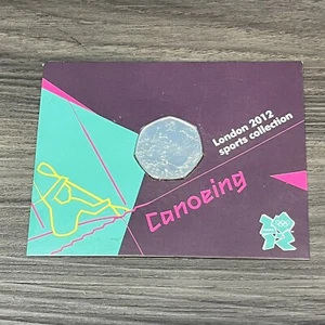 Royal Mint 2012 London Summer Olympics Sports Collection 50 Pence Coin Canoeing - Picture 1 of 20