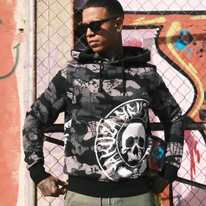 Neuer Yakuza Herren Tweak Kapuzenpullover - Camouflage Grey Gr. 4XL - Bild 1 von 6