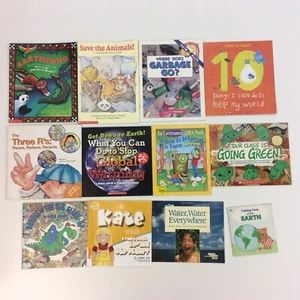 Environment Earth Care Recycling Kindergarten 1st 2nd Grade 12 Picture Book Lot - Picture 1 of 4