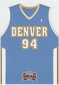 2012-13 Evan Fournier Panini Threads JERSEY DIE CUT Insert #21 - Nuggets - Picture 1 of 1