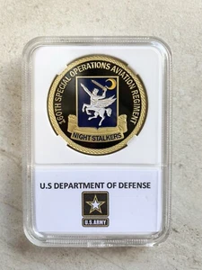 Moneda Desafío Ejército de los Estados Unidos 160º REGIMIENTO DE AVIACIÓN OPERACIONES ESPECIALES "ACOSADORES NOCTURNOS" - Imagen 1 de 2
