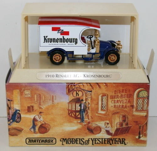 MATCHBOX GREAT BEERS OF THE WORLD YGB07 - 1910 RENAULT AG - KRONENBOURG - Photo 1/1