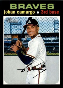 2020 Topps Heritage High Number #672 Johan Camargo Braves