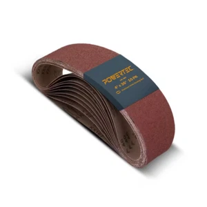 Powertec 180er Körnung 4 x 36" Schleifband Aluminiumoxid Schleifpapier - 10 Stück (110690) - Bild 1 von 7