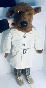 Marioneta de mano McGruff The Crime Dog de colección de los años 80 26 pulgadas "Toma un bocado del crimen" - Imagen 1 de 3