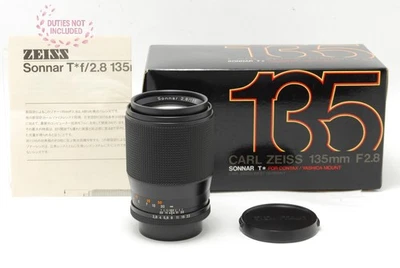 [MINT] Contax Carl Zeiss Sonnar T* 135mm f/2.8 AEJ Telephoto MF C/Y From JAPAN - Image 1 of 4