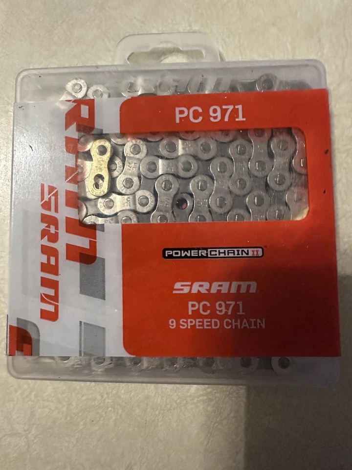 Cadena de bicicleta SRAM PC 971, 9 velocidades 114 eslabones Foto 1 de 1