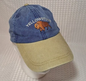 Yellowstone National Park Bison Cap Mütze hellbraun & blau Kind Kindergröße Mütze - Bild 1 von 8