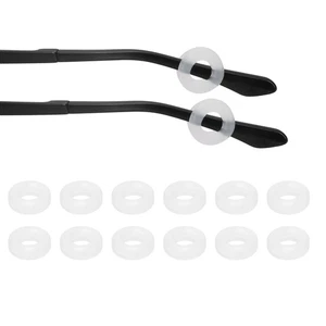 Empuñaduras para las orejas 12 pares de ganchos antideslizantes para las orejas para gafas, blancas - Imagen 1 de 6