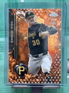 2025 Topps Chrome Baseball Cactus Jack Fanatics Fest Paul Skenes arancione /25 SSP - Foto 1 di 2