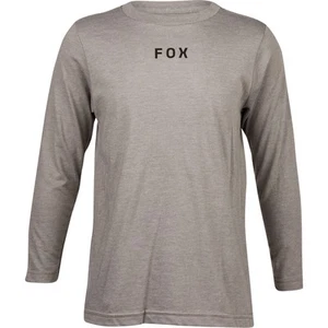 Fox Racing Youth Flora Long Sleeve Tee T-Shirt Midweight Cotton Heather Graphite - Picture 1 of 2