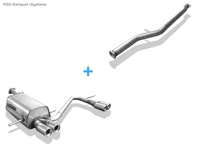 Sistema de carreras dúplex (con tubo de sonido) para Subaru Impreza Gdgg por 2x76 mm Foto 1 de 3