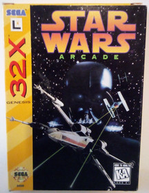 VTG SEGA GENESIS 32X STAR WARS ARCADE GAME CARTRIDGE WITH INSTRUCTIONS Fa