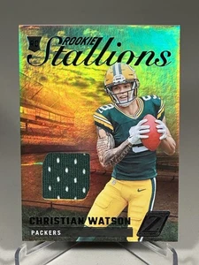 2022 Panini Zenith #RS-CW Christian Watson Rookie Stallions Relic G B Packers - Foto 1 di 3