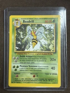 Spanish Beedrill Base Set 17/102 Pokemon Card - Picture 1 of 1