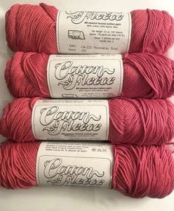 4 Skeins Brown Sheep Cotton Fleece-Cotton +Merino Wool~ Provencal Rose CW-220 - Picture 1 of 1