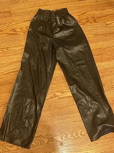 Brand New Blank NYC Faux Leather Drawstring Pull On Pants-XS- Everyday Use - Picture 1 of 3