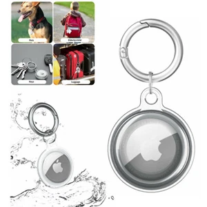 For Apple Air Tag Clear Case Cover Keychain AirTag Location Tracker Sleeve Shell - Zdjęcie 1 z 14