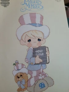 UNCLE SAM Bibel PM-15 '87 Kreuzstich Gloria & Pat Precious Moments LA1-7 - Bild 1 von 7
