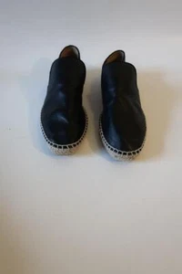 Alpargatas planas de cuero negro Aquatalia Haddie para mujer 9 * - Imagen 1 de 7