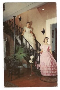 Die ELMS TREPPE Schmiedeeisen außen nach innen Mississippi MS Postkarte - Bild 1 von 2