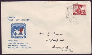 1948 PAN PACIFIC JAMBOREE - YARRA BRAE SPECIAL CANCEL AND COVER (APM791) CV$125 - Imagen 1 de 1