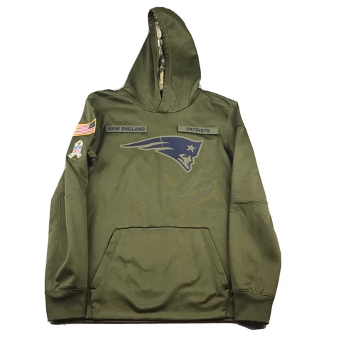New England Patriots Hoodie Boys XL Green Long Sleeves NFL Football Pullover Cover
