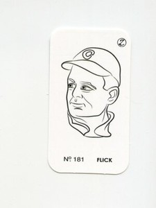 #LK.2596 ELMER FLICK Variant "A" Spot The Winner Baseball Game Card