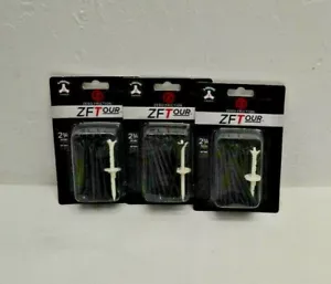 3 Zero Friction ZF Tour 3 Prong Black Golf Tees 2 3/4" - ZT10005 - 40 Tees - Picture 1 of 1