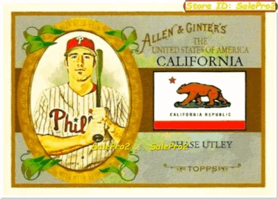TOPPS ALLEN & GINTER 2008 CHASE UTLEY MLB PHILADELPHIA PHILLIES CALIFORNIA #US5 - Image 1 of 2