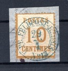 NDP ELSASS 5 mit idealem FELDPOST 13  gest. Luxusbriefstück (CA0227