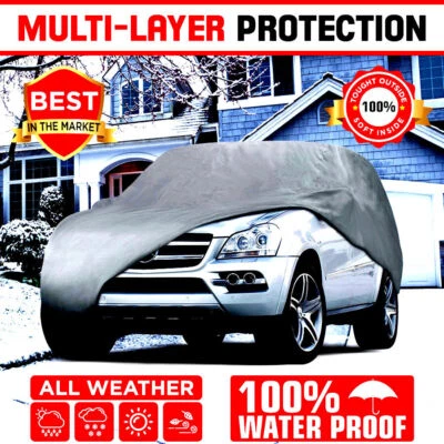 Cubierta impermeable para camioneta SUV para todo tipo de clima multicapa impermeable protector XL Foto 1 de 4