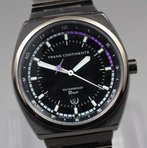Vintage 1998 Near MINT Citizen Trans Continents 1012-S048923 Quartz Unisex Watch - Picture 1 of 11