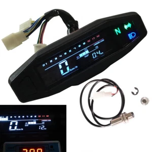 Scooter Motorcycle Dirt Bike LCD Digital Speedometer Odometer Carburetor Meter - Picture 1 of 12