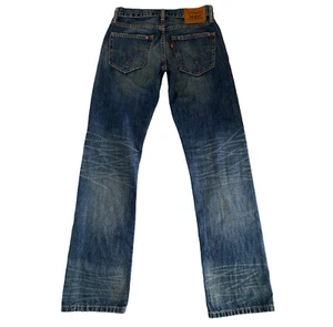 Pantalones de mezclilla Levis 514 para hombre 29x32 ajustados rectos azules desgastados bigotes - Imagen 1 de 12