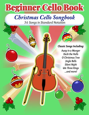 Cello Christmas Book - Beginner Cello Sheet Music - PDF FILE FORMAT - Image 1 of 4