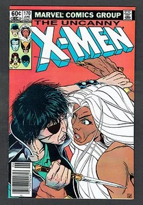 Uncanny X-Men #170 Marvel Comics 1983 en estado bastante bueno/casi nuevo (9,0) Storm Vs. Calisto y quiosco - Imagen 1 de 2