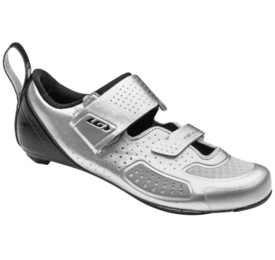 Nuevo Zapato de Ciclismo Louis Garneau Tri X-Lite III Para Hombre Talla 11.75/46.5 Color PLATEADO Foto 1 de 4