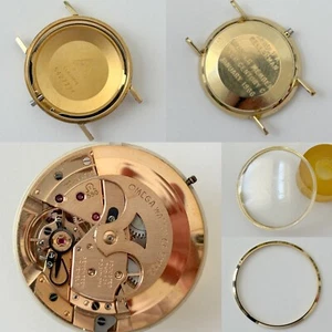 Omega Cal 550 Watch Movement Parts Dial Balance Spring Plate Fork Wheel Rotor 7 - Picture 1 of 8