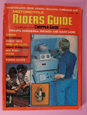 Motorcycle Rider's Guide ~ Chopper Guide Quarterly Magazine November 1973 — 第 1/4 张图片