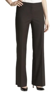 Halogen Women's Black Charcoal Quinn Fit Straight Fit Pants Size 6P Petite - Picture 1 of 16